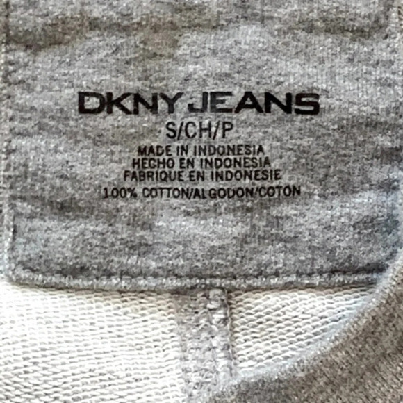 DKNY Jeans Watercolor Hooded Sweatshirt Top - Picture 2 of 2